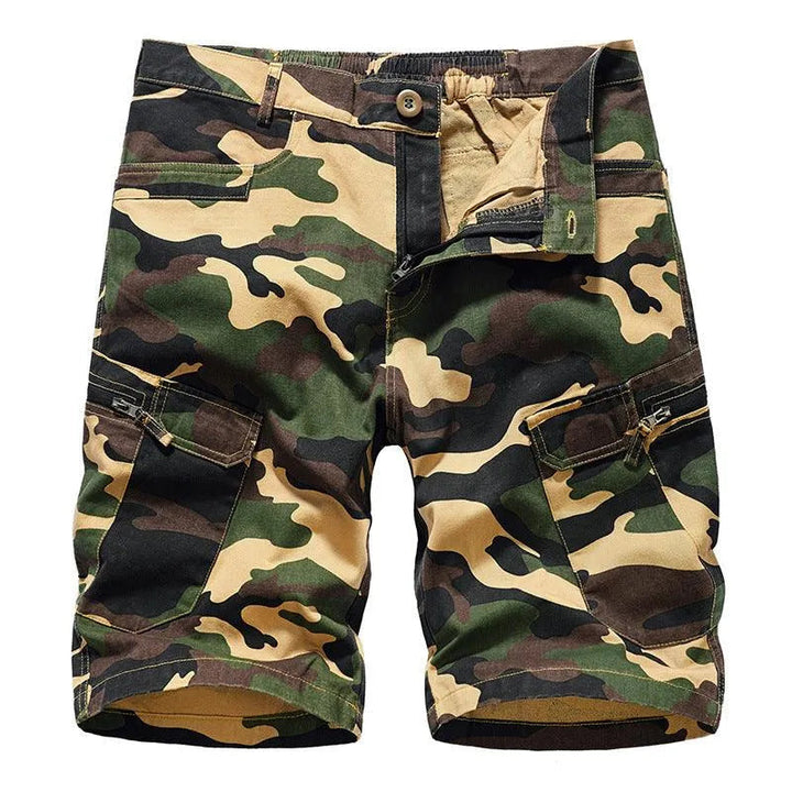 Levoire | Shorts pour hommes Imprimé de camouflage jaune