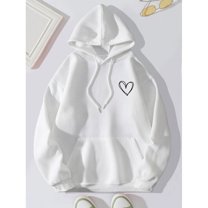 Levoire | Hoodie Décontracté À Manches Longues Blanc