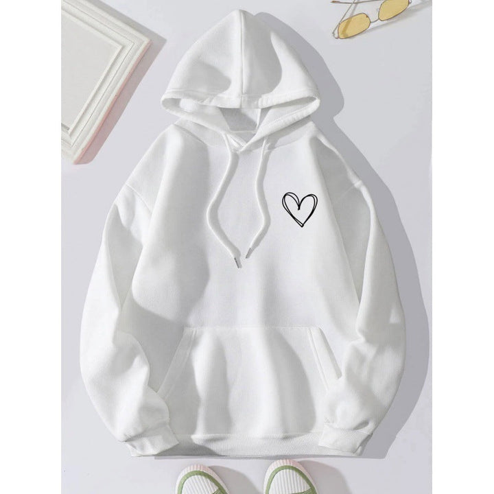 Levoire | Hoodie Décontracté À Manches Longues Blanc