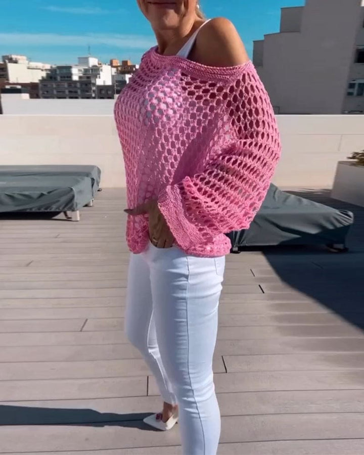 Levoire | Blouse Avec Découpes Dans Une Couleur Unie