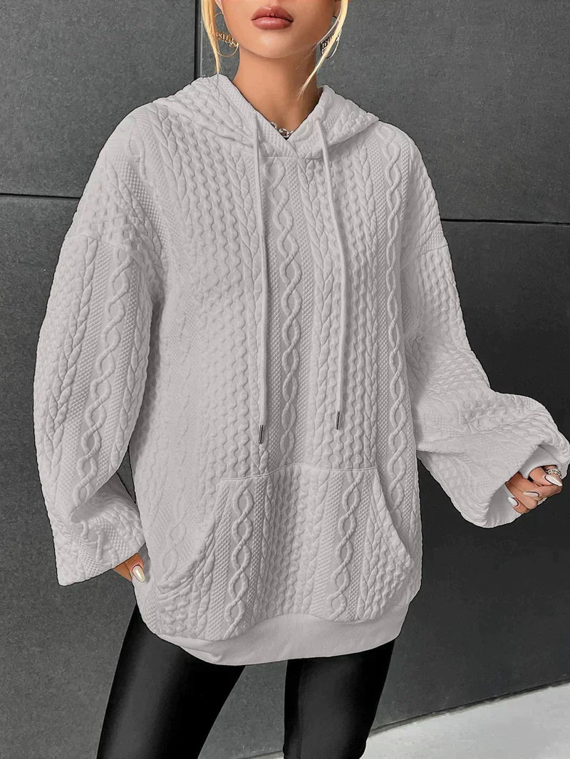 Levoire | Sweat à capuche général décontracté et sans effort Gris