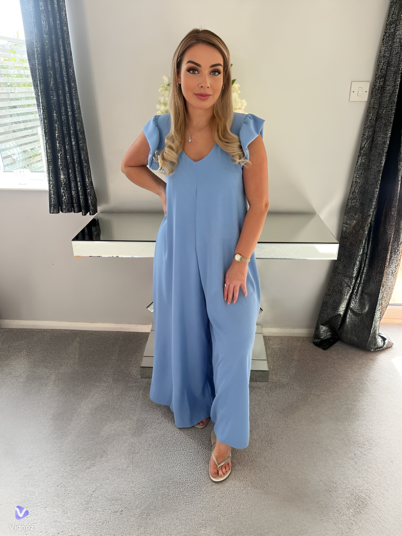 Levoire | Combinaison Jambes Larges Bleu clair