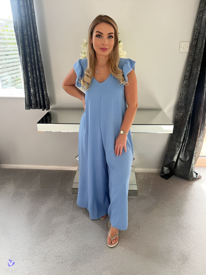 Levoire | Combinaison Jambes Larges Bleu clair