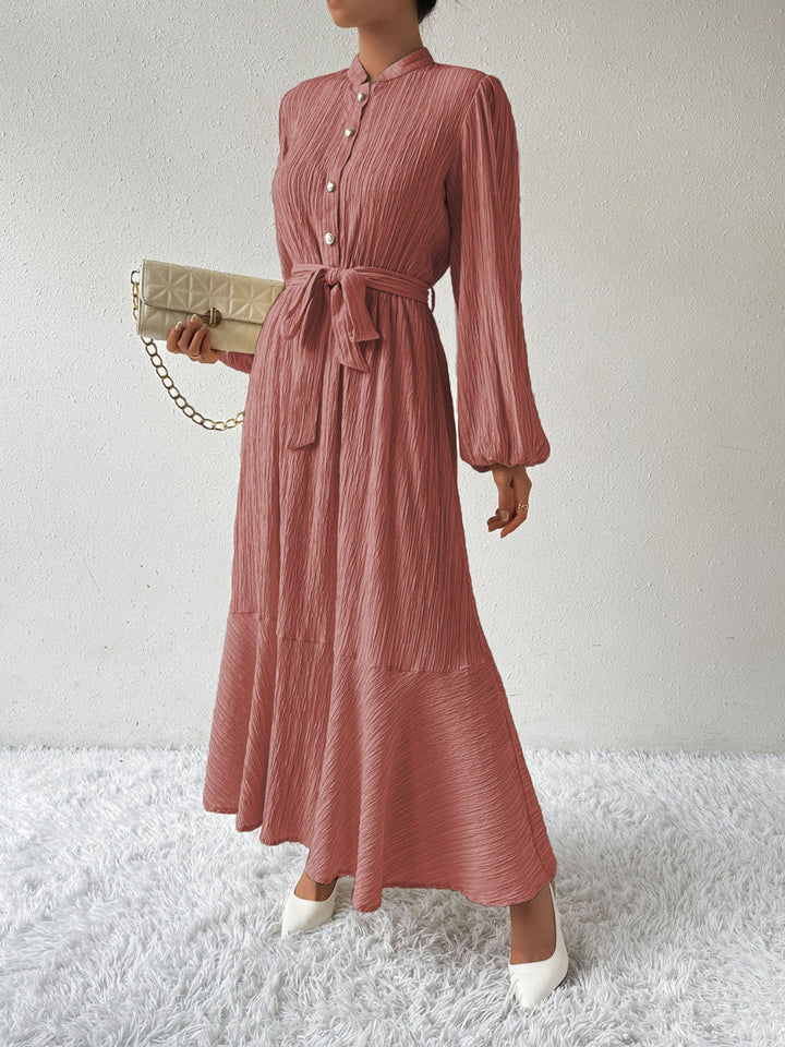 Levoire | Robe À Manches Longues Et Ceinture À Nœuds