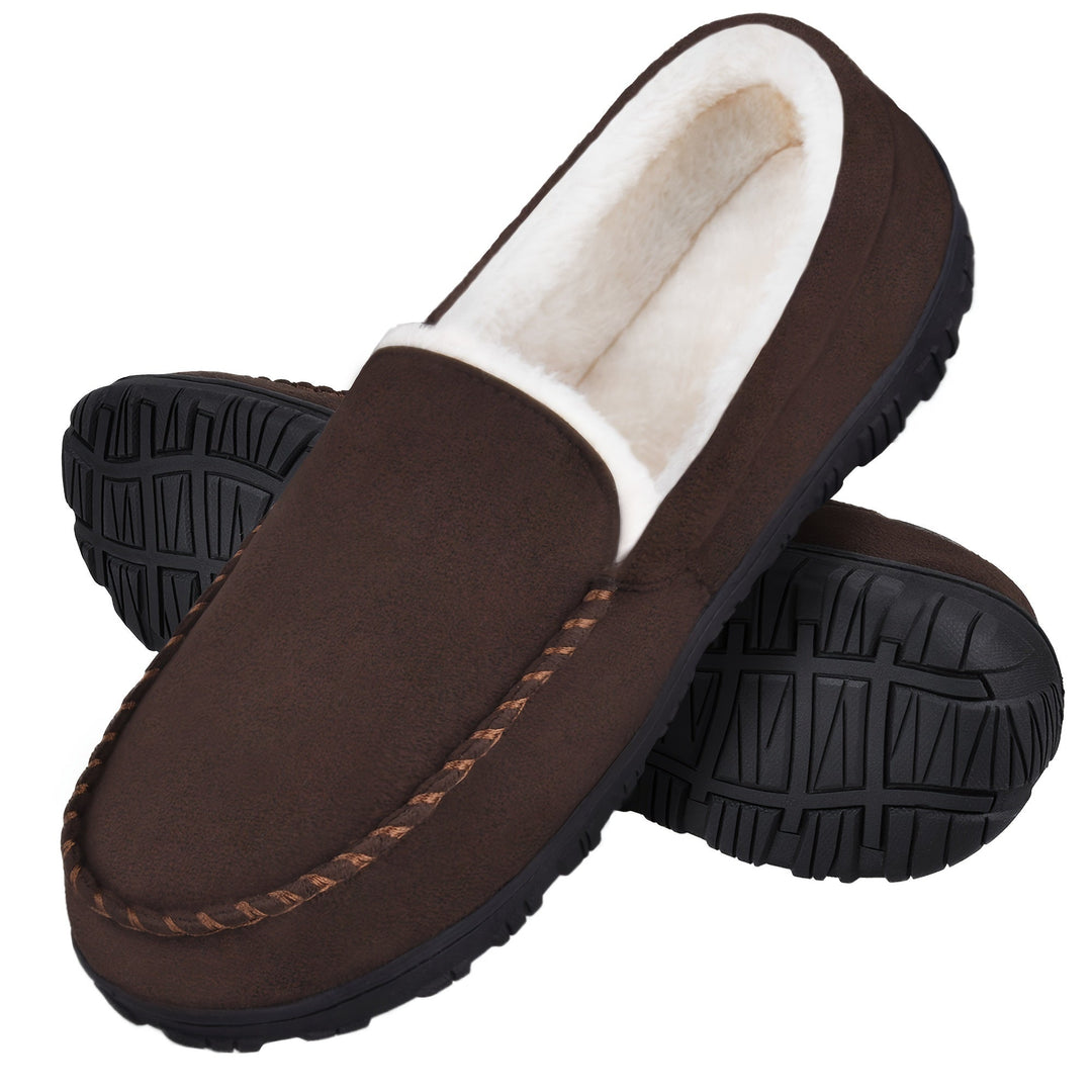 Levoire | Chaussures Mocassins Antidérapantes Confortables Avec Doublure En Fourrure Marron foncé