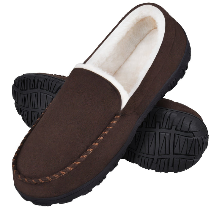 Levoire | Chaussures Mocassins Antidérapantes Confortables Avec Doublure En Fourrure Marron foncé