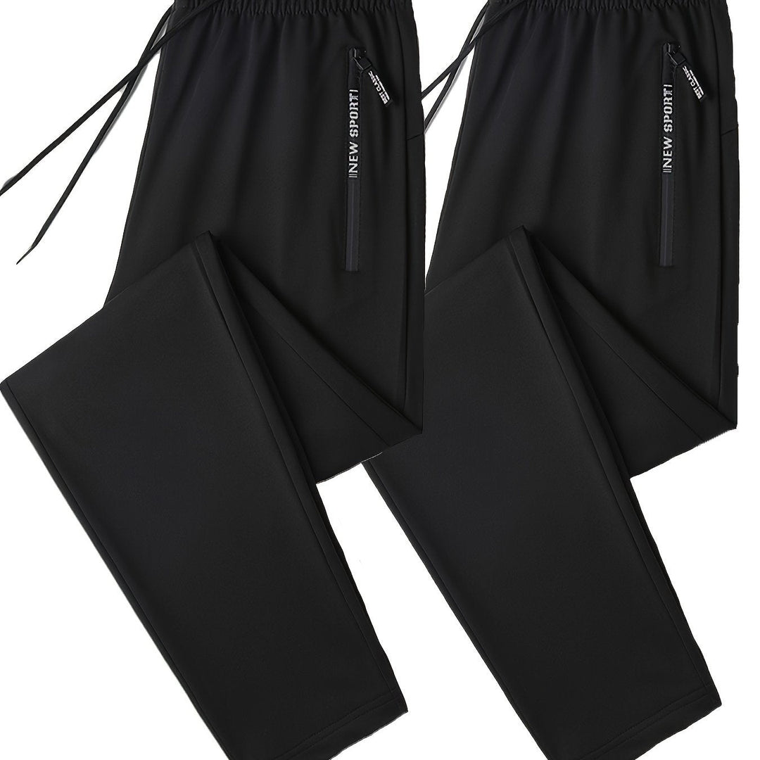 Levoire | Série De Pantalons De Jogging Bicolores Avec Des Bords Côtelés
