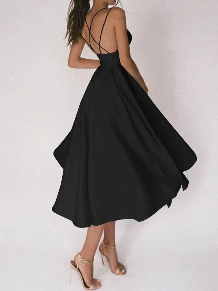 Levoire | Robe à lanières élégante pour femme Noir