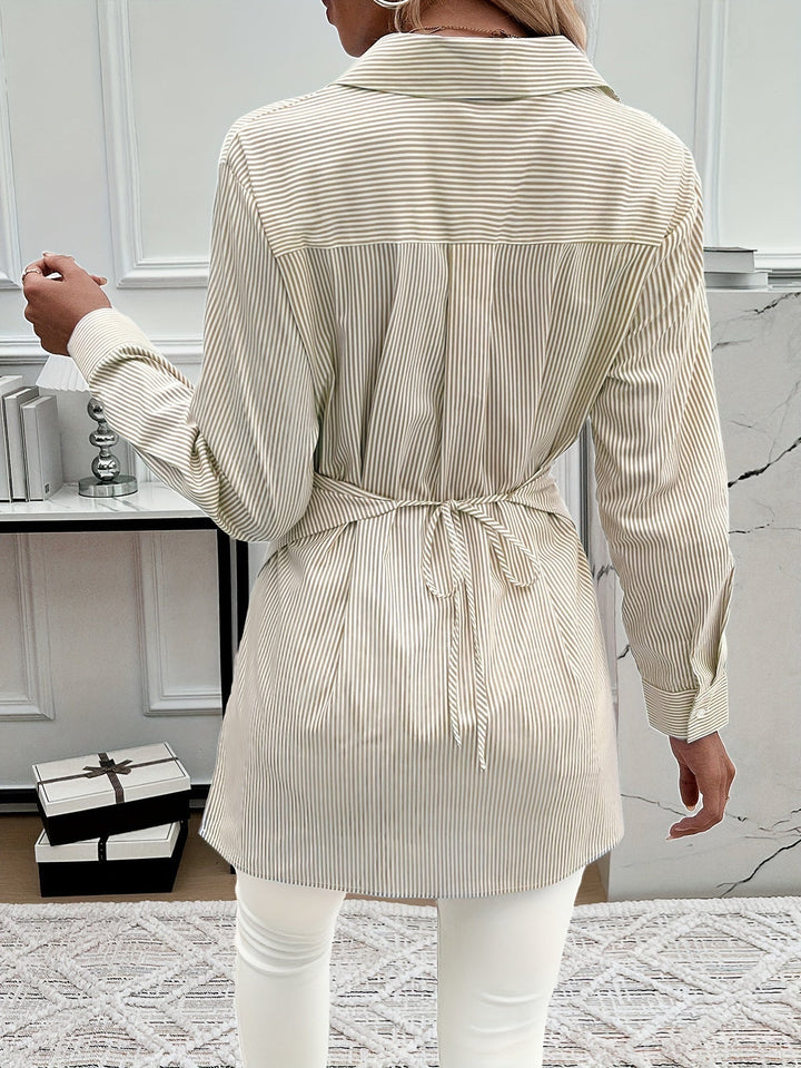 Levoire | Chemise À Manches Longues Rayée God Ren Avec Boutons