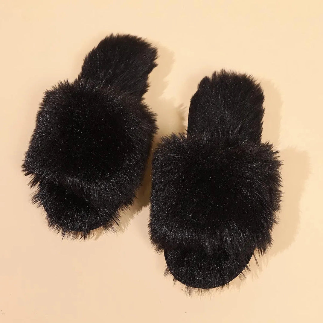 Levoire | Chaussures à semelles ouvertes en velours Noir