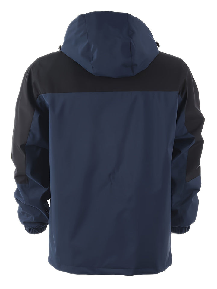 Levoire | Veste Légère Pour Homme Avec Capuche, Décontractée En Coloris Bloc