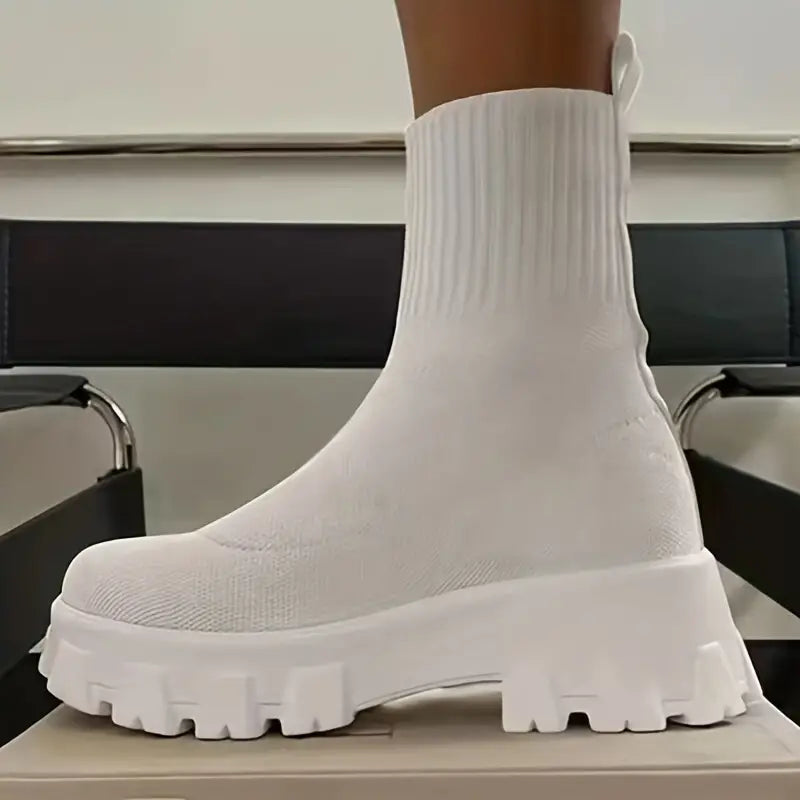 Levoire | Bottes Tricotées Confortables À Semelle Épaisse Pour Femmes