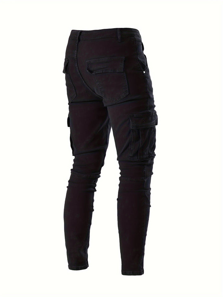 Levoire | Renno Skinny Jeans Avec Poches À Rabat Style Urbain