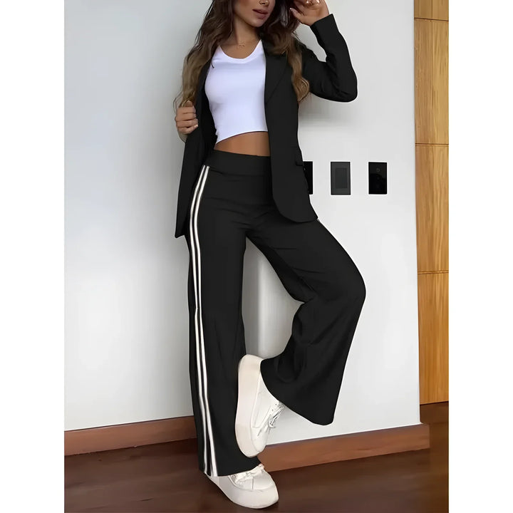 Levoire | Blazer Et Pantalons Larges Noir
