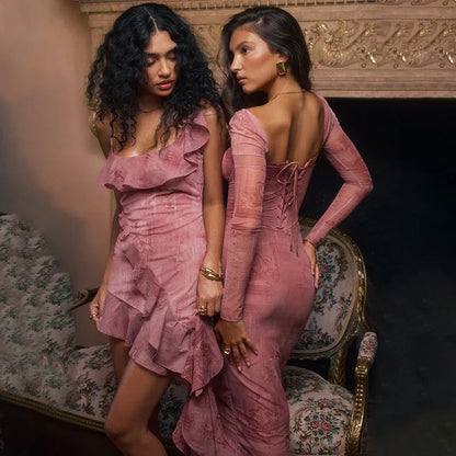 Levoire | Robe rose élégante pour femme - Rose