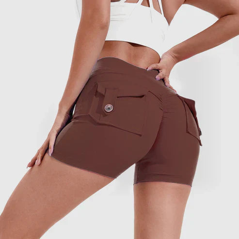 Levoire | Shorts Taille Haute Et Effet Push-Up Braun