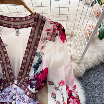 Levoire | Chiffon robe à ligne A