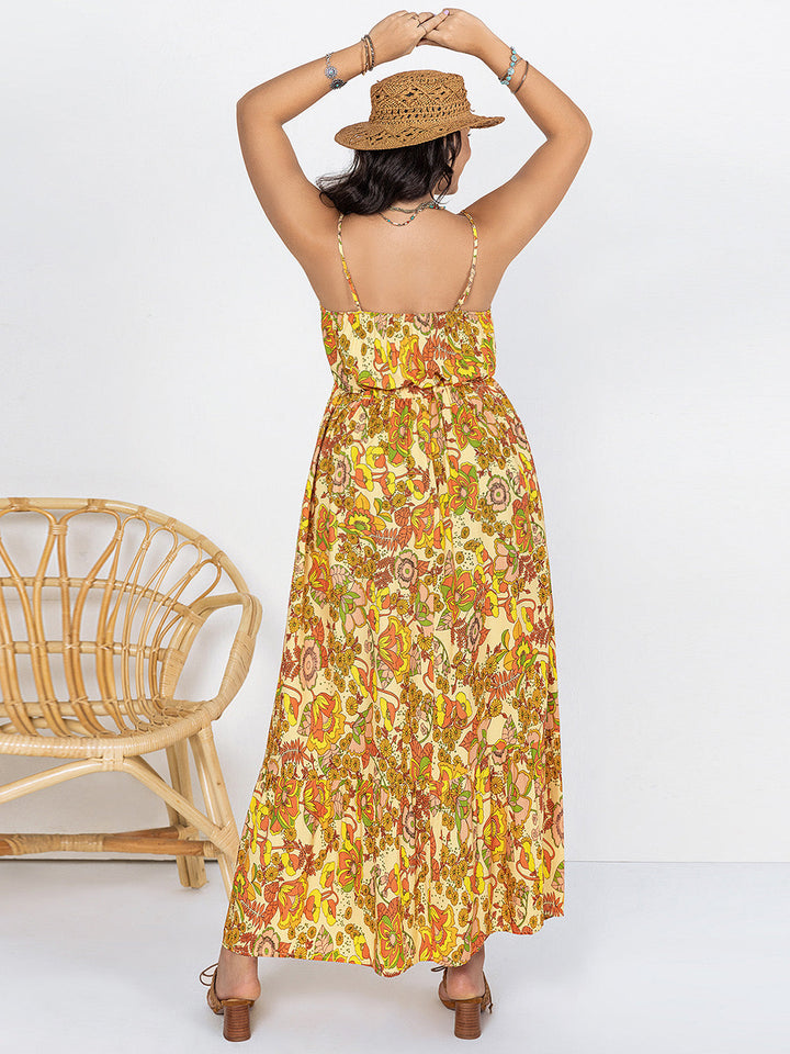 Levoire | Plus Size Robe Maxi Cami Imprimée À Col V