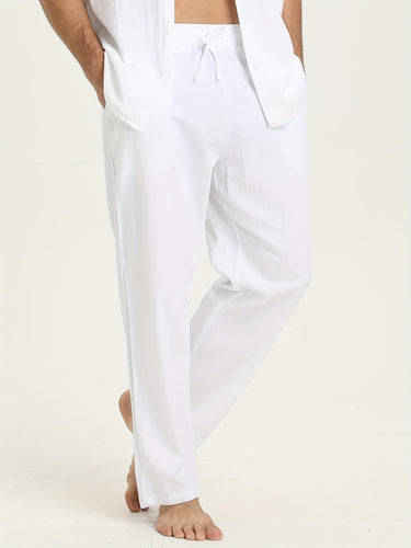 Levoire | Pantalons En Coton Pour Hommes Avec Cordon Et Poches