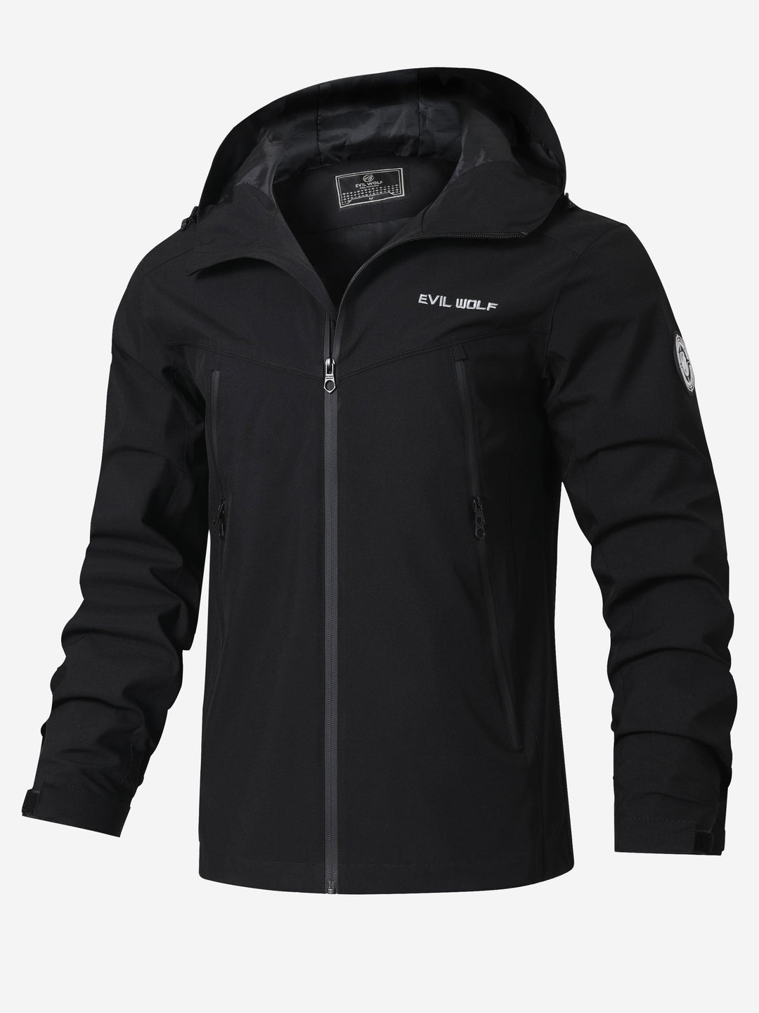 Levoire | Veste De Pluie Rayée Imperméable Pour Hommes Avec Capuche