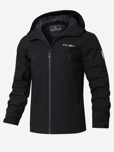 Levoire | Veste De Pluie Rayée Imperméable Pour Hommes Avec Capuche