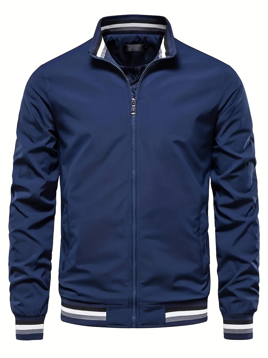 Levoire | Conception Classique Veste Bomber Coupe-Vent Non bleu
