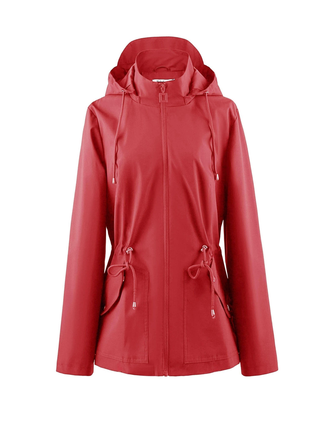 Levoire | Veste Imperméable À Taille Haute Pour Le Printemps / L'Automne Avec Capuche Rouge foncé-A