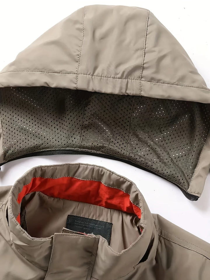 Levoire | Veste De Randonnée Pour Homme Avec Écharpe Détachable