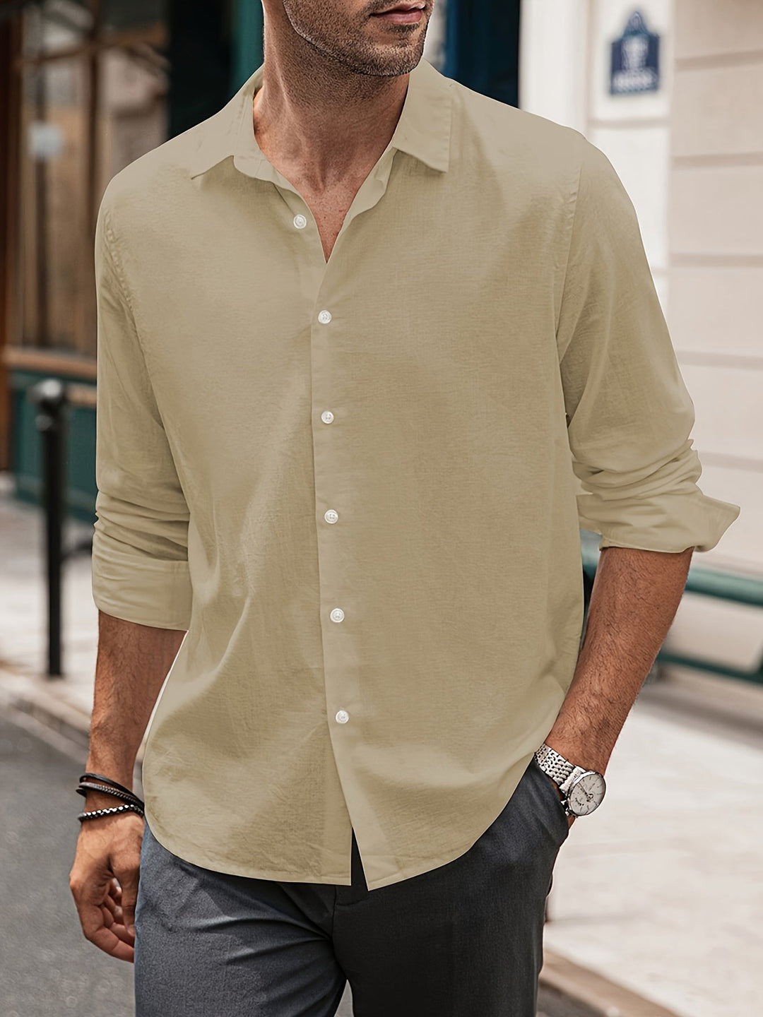 Levoire | Chemise Décontractée À Manches Longues Pour Styles Décontractés