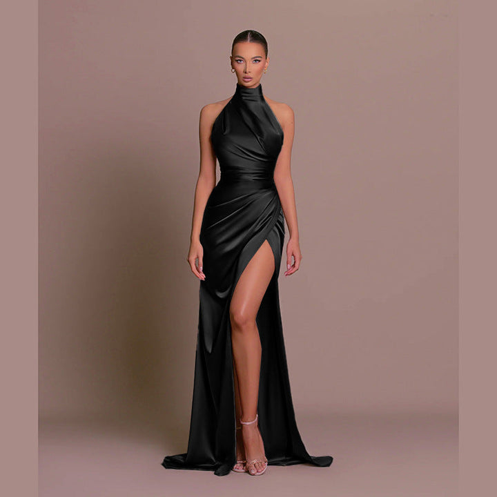 Levoire | Polyvalent sans manches automne col robe longue
