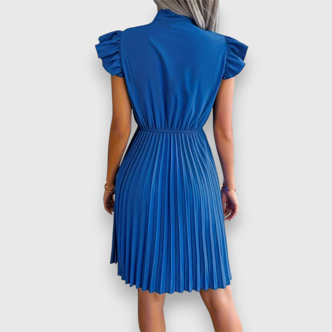 Levoire | Robe Courte Manches Courtes Avec Nœud