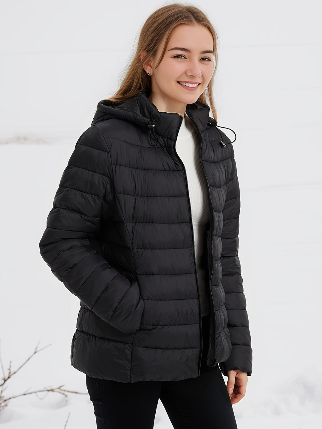 Levoire | Veste à Capuche Zippée à Manches Longues Chaleureuse