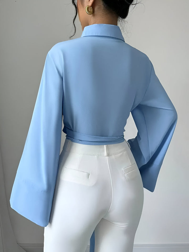Levoire | Crop Top Avec Lien Et Manches Cloche