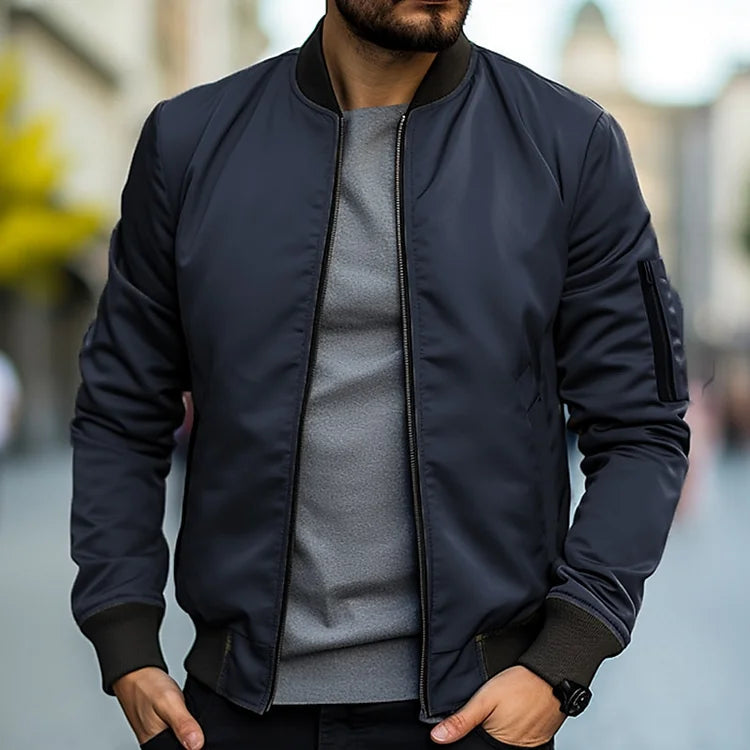 Levoire | Veste Bomber Légère Pour Hommes Bleu