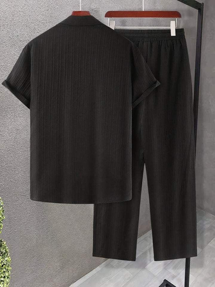 Levoire | Ensemble De Vêtements Décontractés Pour Hommes À Rayures
