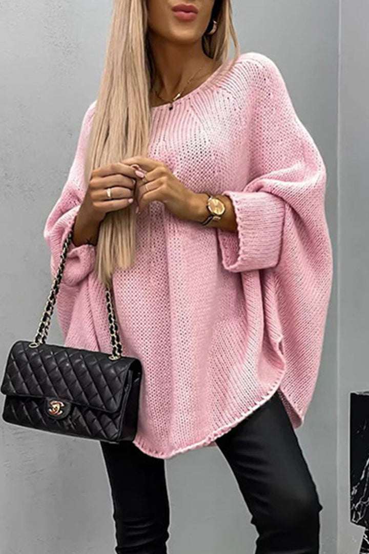 Levoire | T-Shirt Uni Avec Col Rond Et Style Simple Rosa