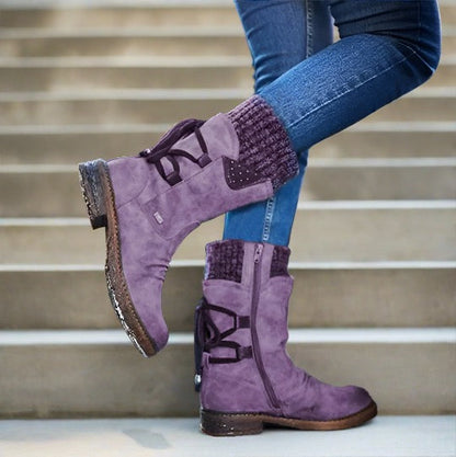 Levoire | Bottes Hautes Avec Semelle Ergonomique Pour Femmes Lila