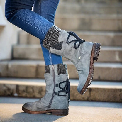 Levoire | Bottes Hautes Avec Semelle Ergonomique Pour Femmes Gris