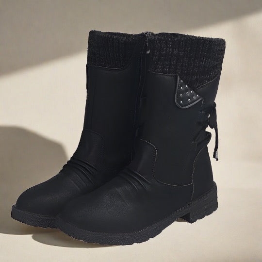 Levoire | Bottes Hautes Avec Semelle Ergonomique Pour Femmes Noir