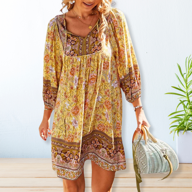 Levoire | Robe Boho Locker Jaune