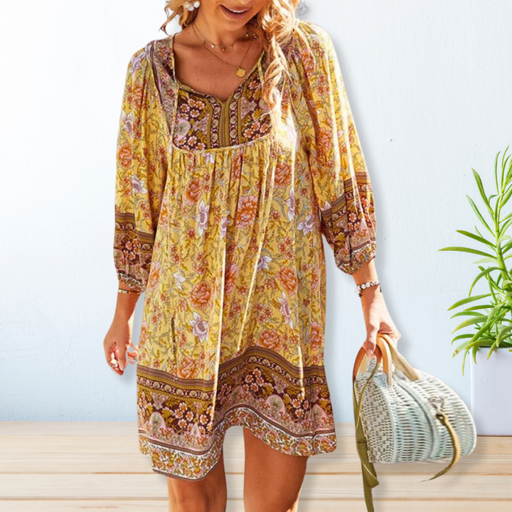 Levoire | Robe Boho Locker Jaune
