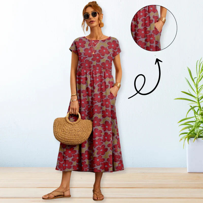 Levoire | Robe D'Été Décontractée Rot