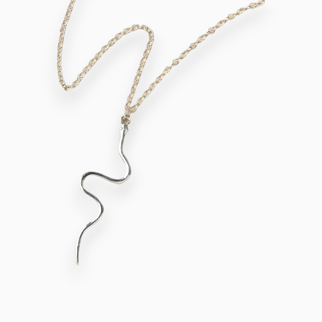 Levoire | Élégant Serpent 'Morsure De Serpent' Collier Argent