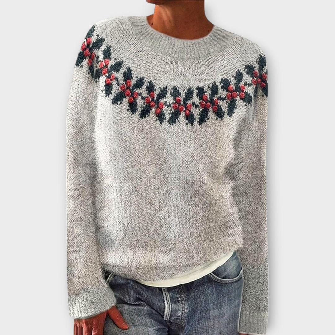 Levoire | Pull de Noël confortable Gris (Seulement 8 unités restantes)