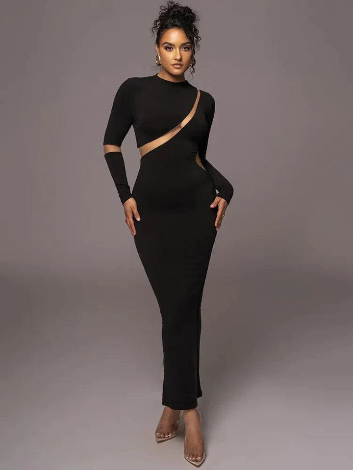 Levoire | Top Tendances Détails Mesh Robe Noir