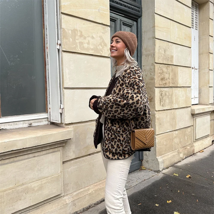 Levoire | Gilet Avec Motif Léopard