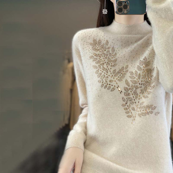 Levoire | En Tricot À Motif De Feuilles