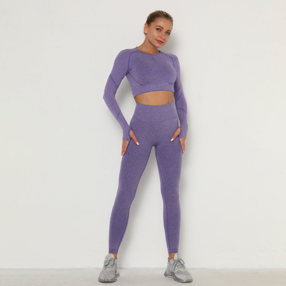 Levoire | Ensemble De Yoga Pour Femmes Violet foncé