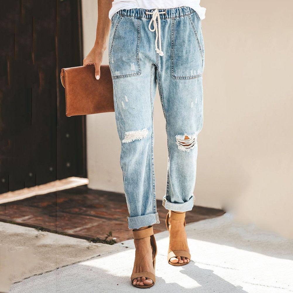 Levoire | Pantalons Confortables Pour Femmes Bleu ciel