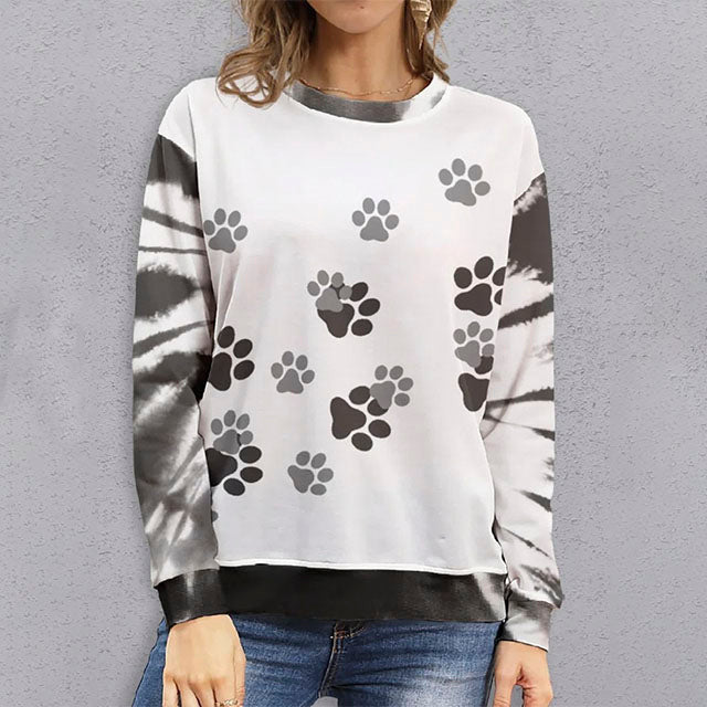 Levoire | Shirt Décontracté Imprimé Patte De Chat